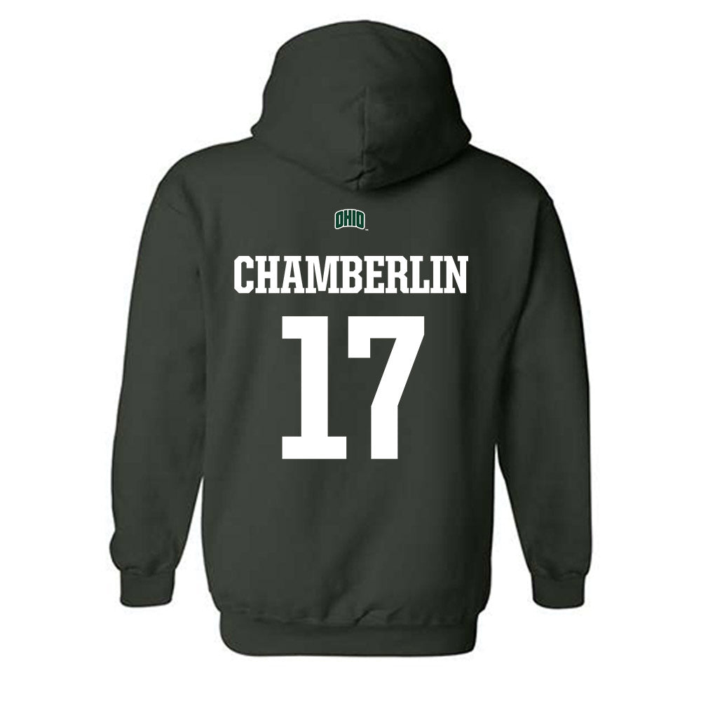 Ohio - NCAA Football : Caleb Chamberlin - Sports Shersey Hooded Sweatshirt-1