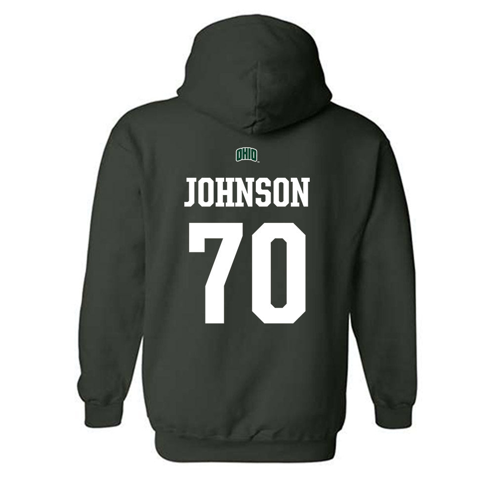 Ohio - NCAA Football : JJ Johnson - Sports Shersey Hooded Sweatshirt-1