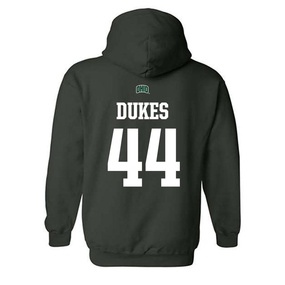 Ohio - NCAA Football : Nehemiah Dukes - Sports Shersey Hooded Sweatshirt-1