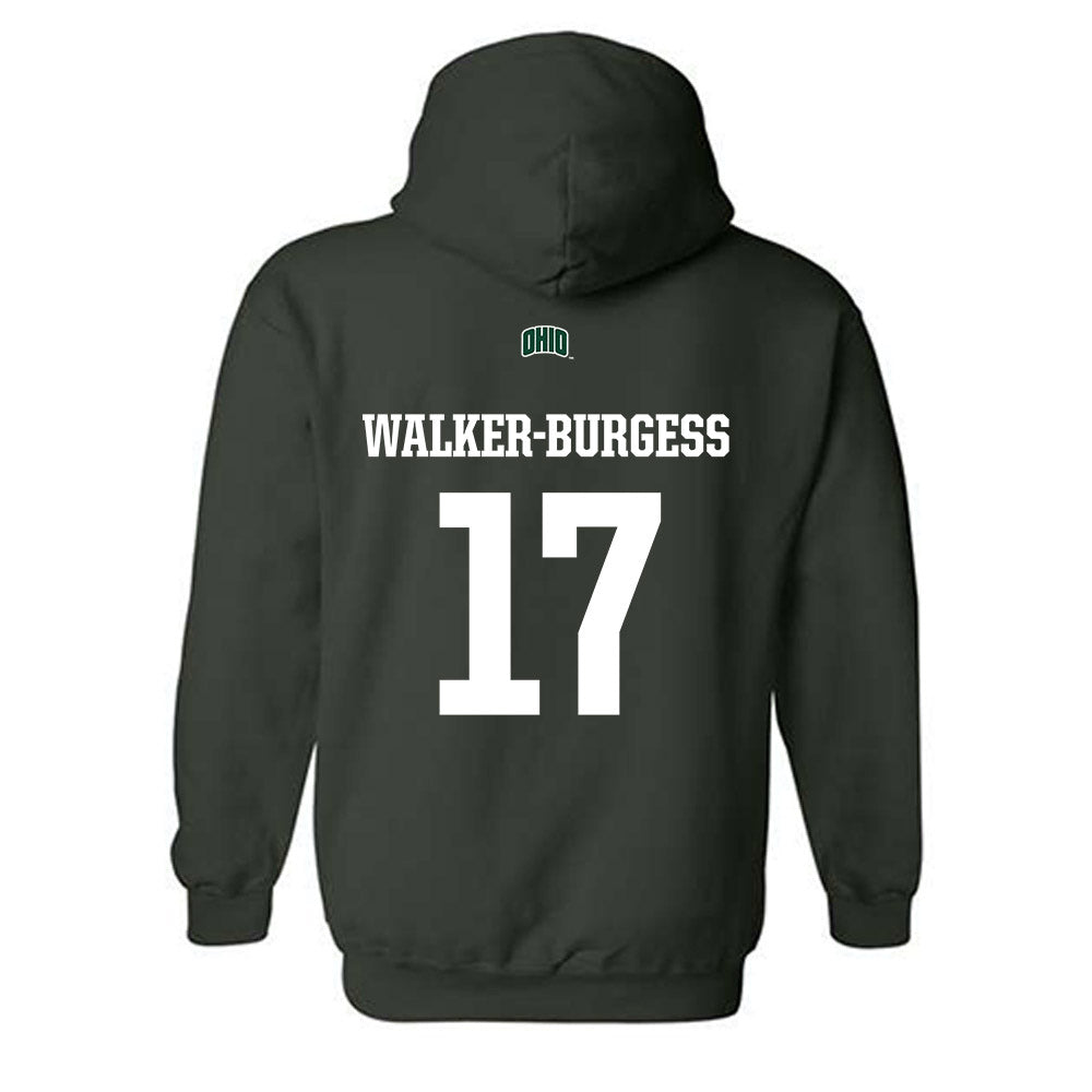 Ohio - NCAA Football : Marcel Walker-Burgess - Sports Shersey Hooded Sweatshirt