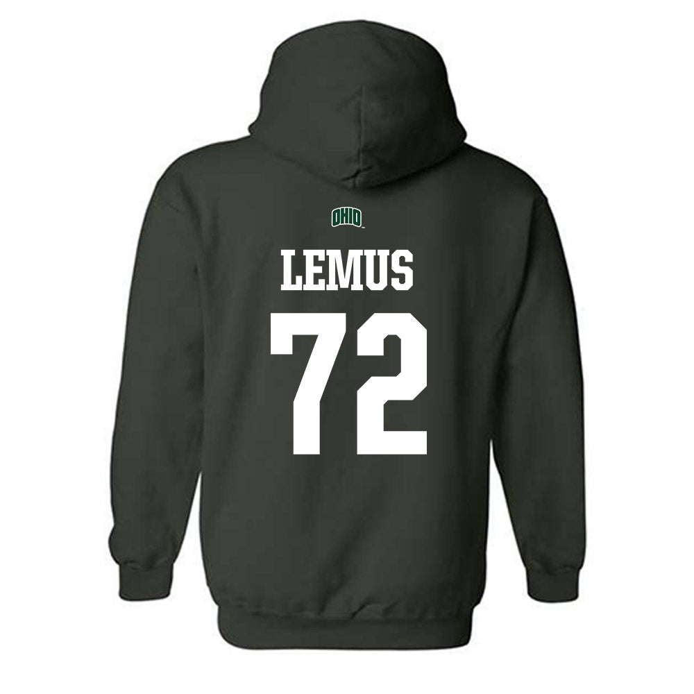 Ohio - NCAA Football : Jakob Lemus - Sports Shersey Hooded Sweatshirt-1