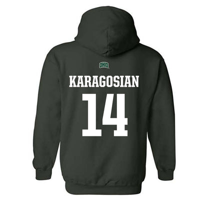 Ohio - NCAA Football : Xander Karagosian - Sports Shersey Hooded Sweatshirt-1