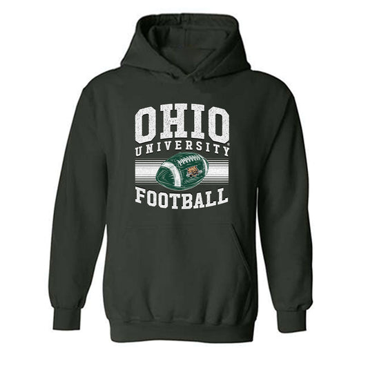 Ohio - NCAA Football : Riley Neer - Sports Shersey Hooded Sweatshirt-0