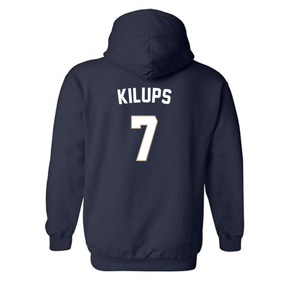 Oral Roberts - NCAA Men's Basketball : Martins Kilups - Classic Shersey Hooded Sweatshirt-1