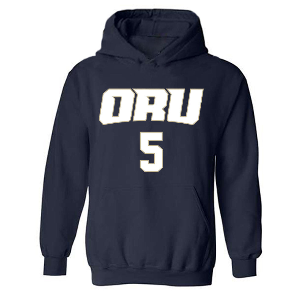 Oral Roberts - NCAA Men's Basketball : Connor Dow - Classic Shersey Hooded Sweatshirt-0