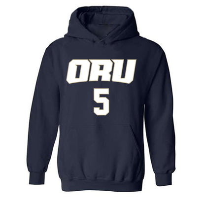 Oral Roberts - NCAA Men's Basketball : Connor Dow - Classic Shersey Hooded Sweatshirt-0