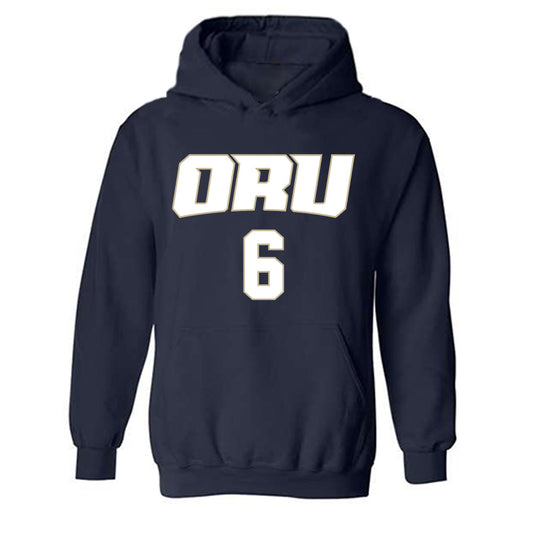 Oral Roberts - NCAA Men's Basketball : Cal Furnish - Classic Shersey Hooded Sweatshirt-0