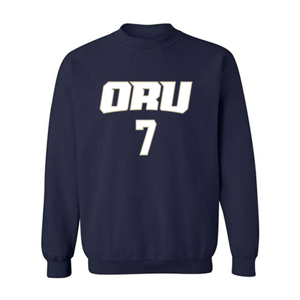 Oral Roberts - NCAA Men's Basketball : Martins Kilups - Classic Shersey Crewneck Sweatshirt-0