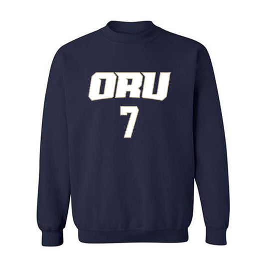 Oral Roberts - NCAA Men's Basketball : Martins Kilups - Classic Shersey Crewneck Sweatshirt-0