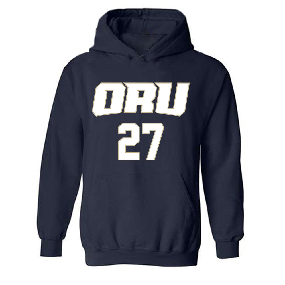 Oral Roberts - NCAA Men's Basketball : Yuto Yamanouchi williams - Classic Shersey Hooded Sweatshirt-0