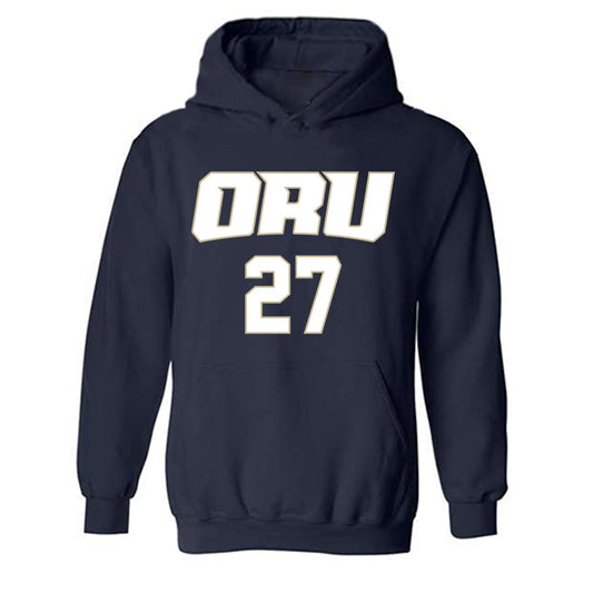 Oral Roberts - NCAA Men's Basketball : Yuto Yamanouchi williams - Classic Shersey Hooded Sweatshirt-0