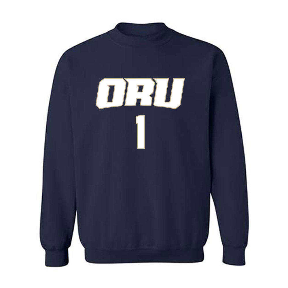Oral Roberts - NCAA Women's Basketball : Zai Funches - Classic Shersey Crewneck Sweatshirt-0