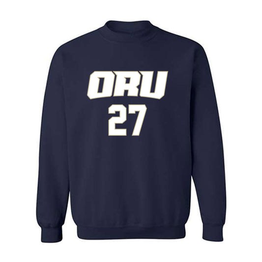Oral Roberts - NCAA Men's Basketball : Yuto Yamanouchi williams - Classic Shersey Crewneck Sweatshirt-0