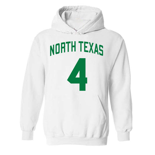 North Texas - NCAA Men's Basketball : JeShawn Stevenson - Classic Shersey Hooded Sweatshirt-0