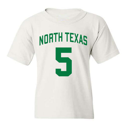 North Texas - NCAA Men's Basketball : david terrell jr - Classic Shersey Youth T-Shirt-0