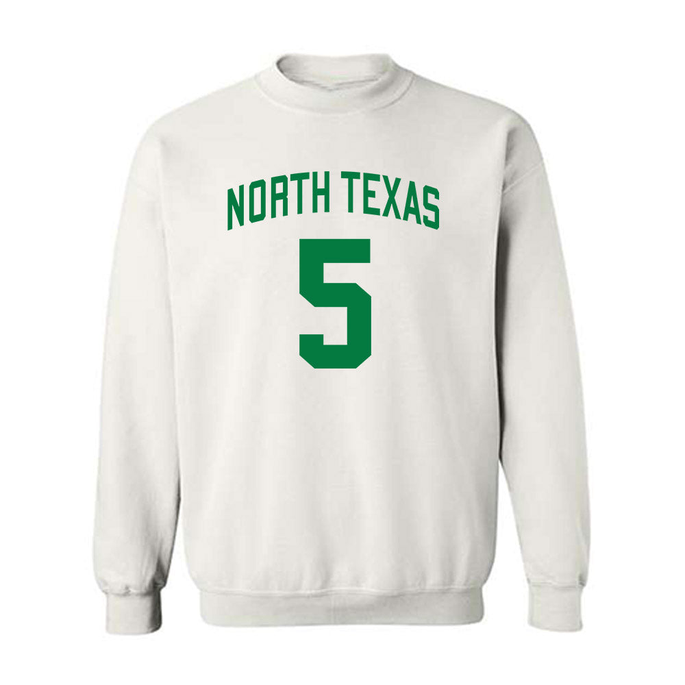 North Texas - NCAA Men's Basketball : david terrell jr - Classic Shersey Crewneck Sweatshirt-0