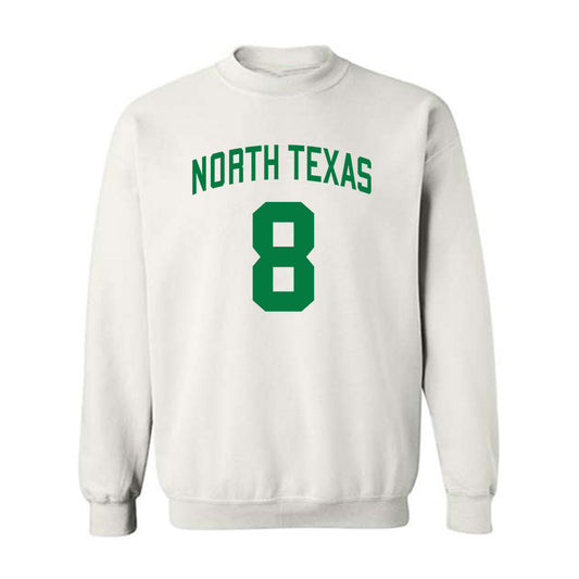 North Texas - NCAA Men's Basketball : Josiah Shackleford - Classic Shersey Crewneck Sweatshirt-0
