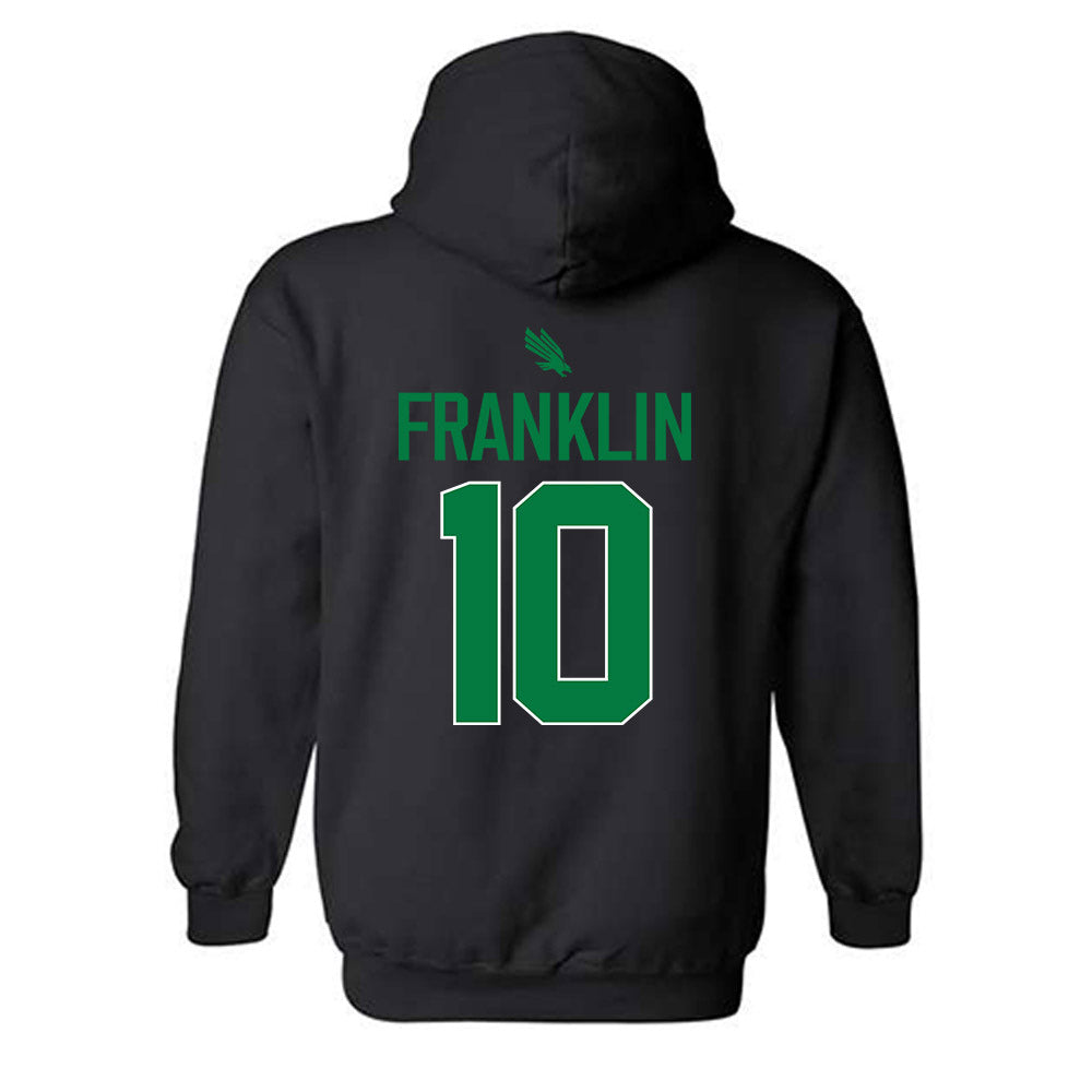 North Texas - NCAA Men's Basketball : Cole Franklin - Sports Shersey Hooded Sweatshirt-1