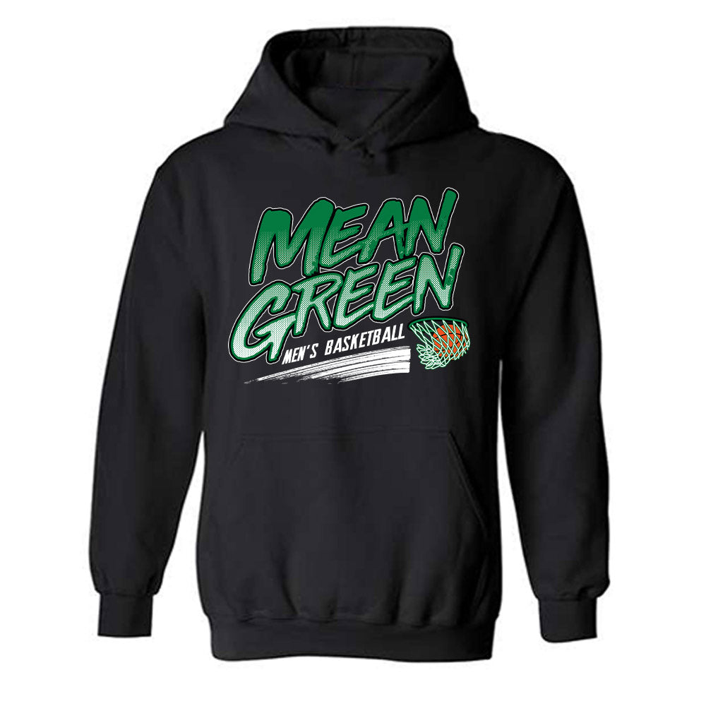 North Texas - NCAA Men's Basketball : david terrell jr - Sports Shersey Hooded Sweatshirt-0