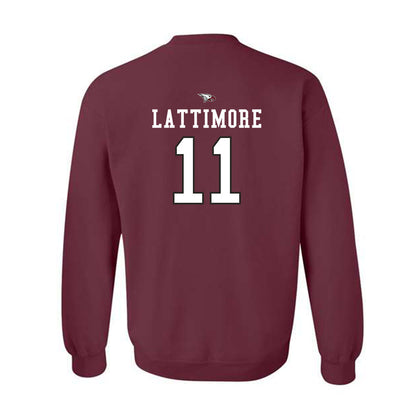 NCCU - NCAA Men's Basketball : Gage Lattimore - Crewneck Sweatshirt-1