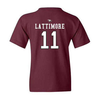 NCCU - NCAA Men's Basketball : Gage Lattimore - Youth T-Shirt-1