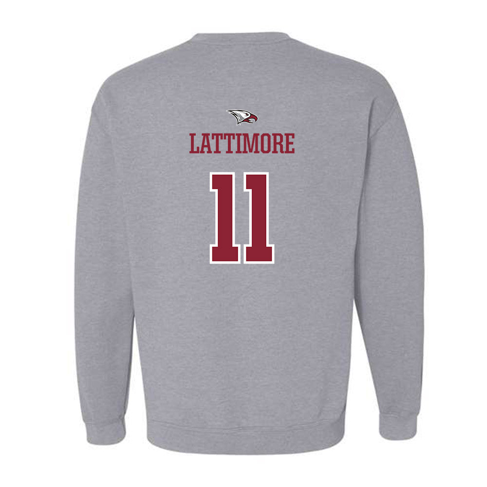 NCCU - NCAA Men's Basketball : Gage Lattimore - Sports Shersey Crewneck Sweatshirt-1