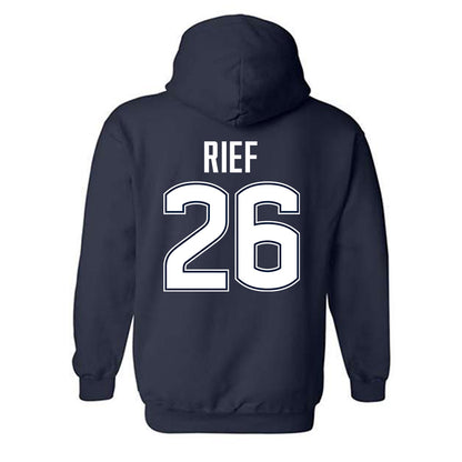 UConn - NCAA Football : Soren Rief - Classic Shersey Hooded Sweatshirt-1