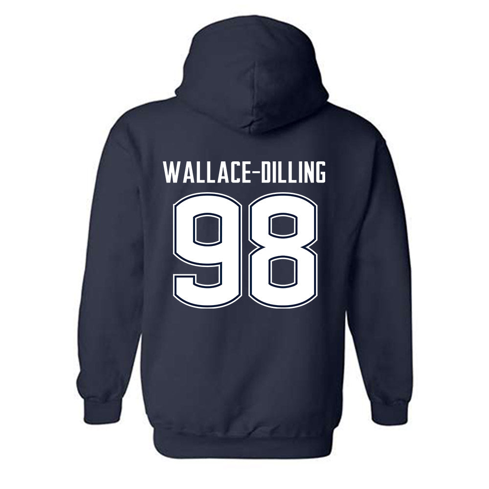 UConn - NCAA Football : Nathaniel Wallace-Dilling - Classic Shersey Hooded Sweatshirt-1