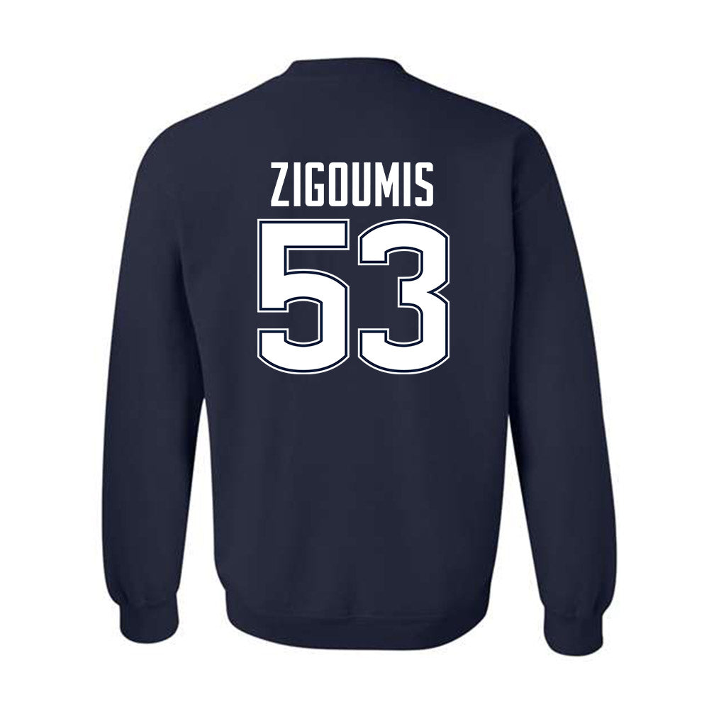 UConn - NCAA Football : Christos Zigoumis - Classic Shersey Crewneck Sweatshirt-1