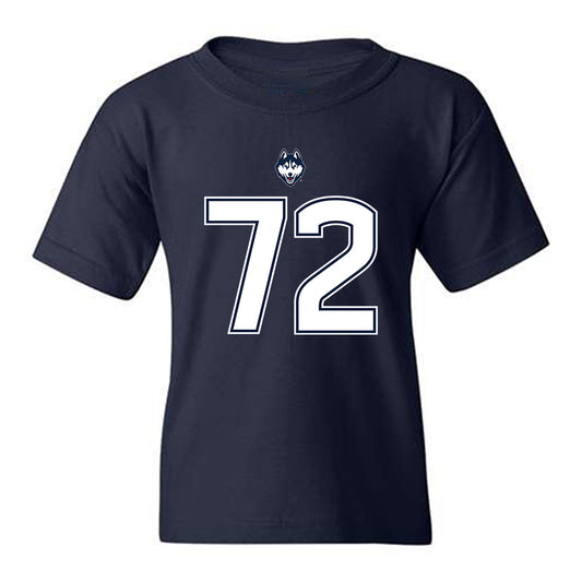 UConn - NCAA Football : Josh Tavui - Classic Shersey Youth T-Shirt-0