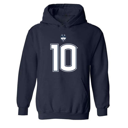 UConn - NCAA Football : Caleb Smith - Classic Shersey Hooded Sweatshirt-0