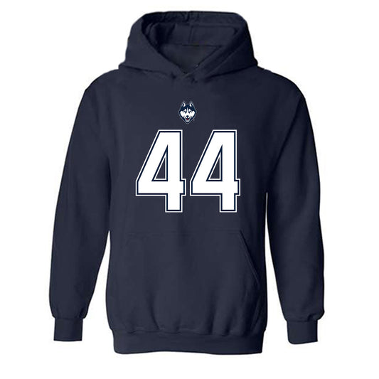 UConn - NCAA Football : Cooper Ackerman - Classic Shersey Hooded Sweatshirt-0