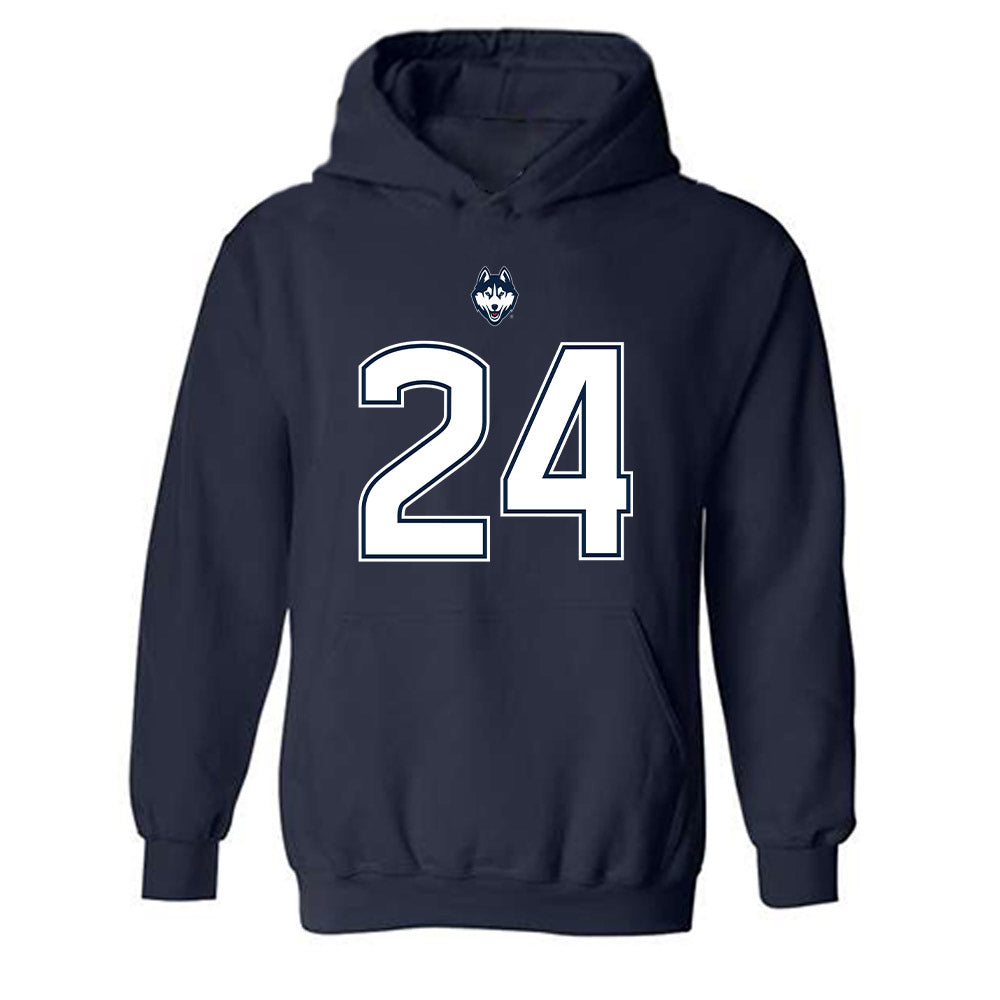 UConn - NCAA Football : Michael Robinson III - Classic Shersey Hooded Sweatshirt-0