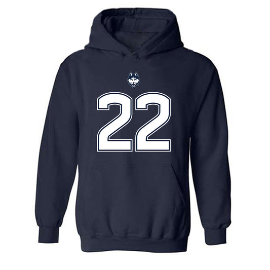 UConn - NCAA Football : Axavier Bridges-Brooks - Classic Shersey Hooded Sweatshirt-0