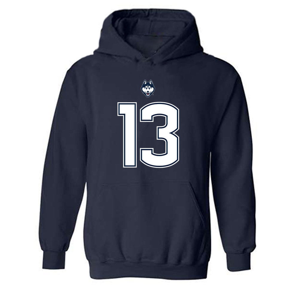 UConn - NCAA Football : Chris Parker - Classic Shersey Hooded Sweatshirt-0