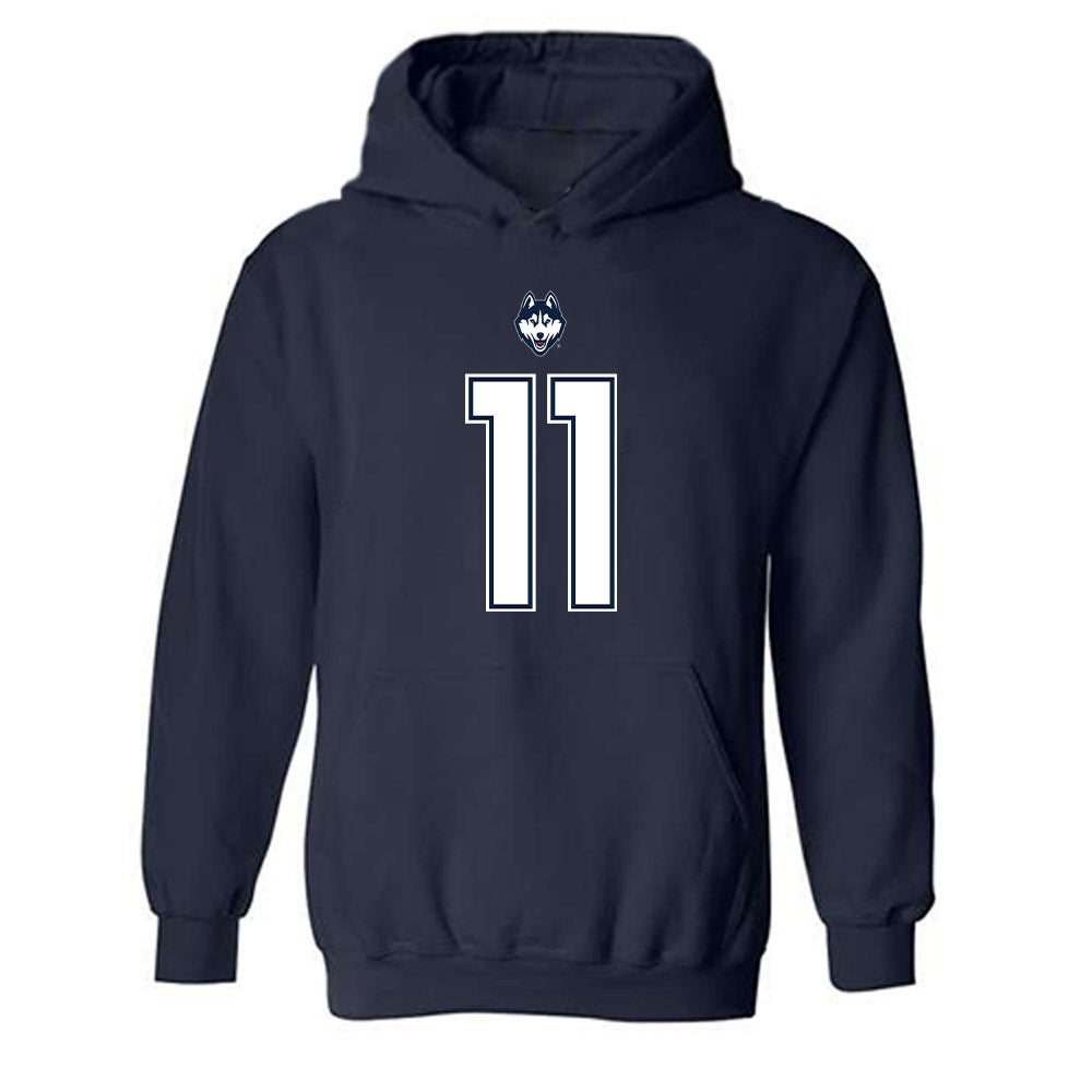 UConn - NCAA Football : Donovan Branch - Classic Shersey Hooded Sweatshirt-0