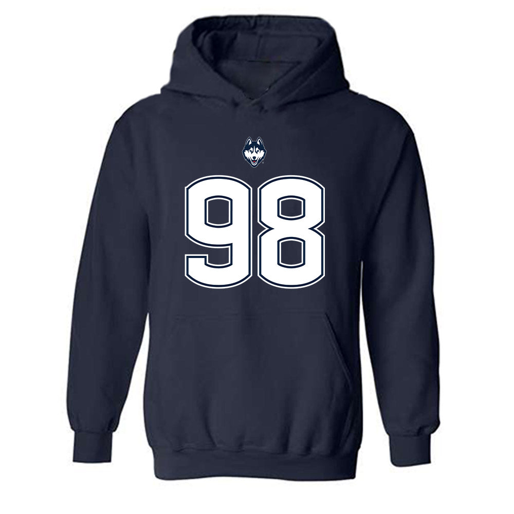UConn - NCAA Football : Leo Ricci - Classic Shersey Hooded Sweatshirt-0
