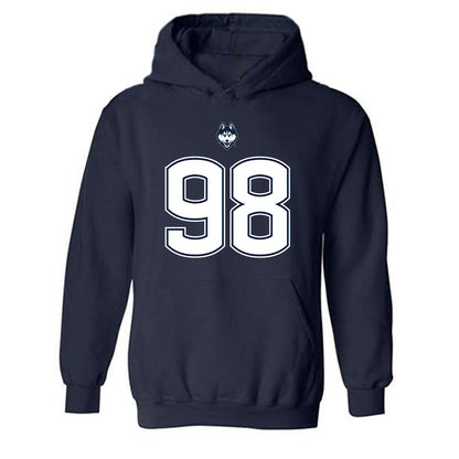 UConn - NCAA Football : Leo Ricci - Classic Shersey Hooded Sweatshirt-0
