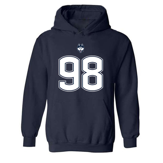 UConn - NCAA Football : Leo Ricci - Classic Shersey Hooded Sweatshirt-0