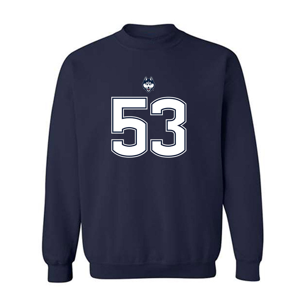 UConn - NCAA Football : Christos Zigoumis - Classic Shersey Crewneck Sweatshirt-0