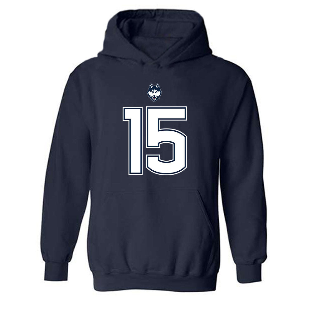 UConn - NCAA Football : Bryan Domino - Hooded Sweatshirt