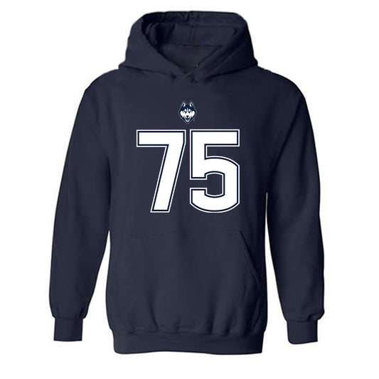 UConn - NCAA Football : Hill Greenlee - Classic Shersey Hooded Sweatshirt-0