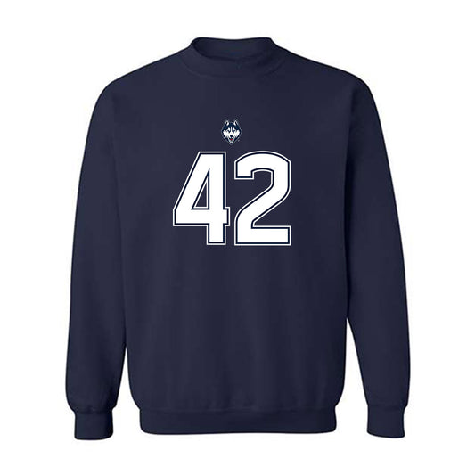 UConn - NCAA Football : Michael Burton Jr - Classic Shersey Crewneck Sweatshirt-0
