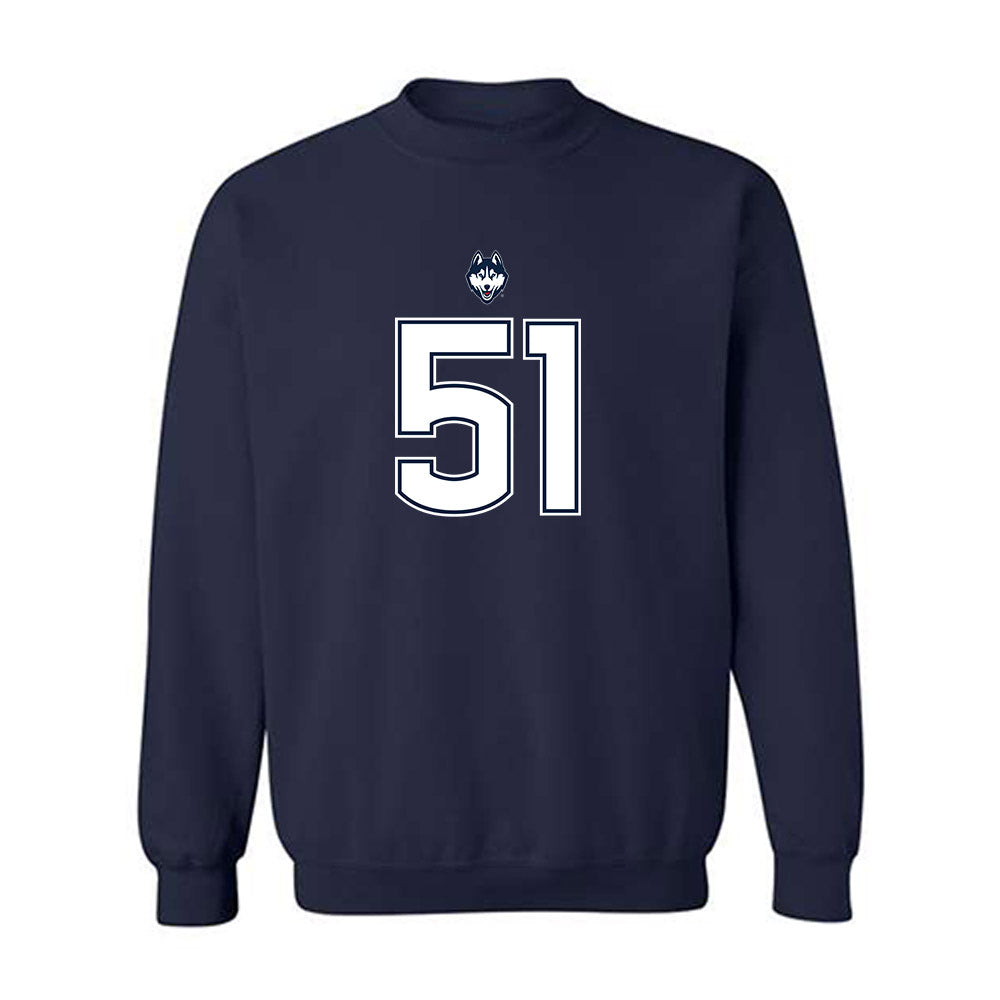 UConn - NCAA Football : Joe McGann - Classic Shersey Crewneck Sweatshirt-0