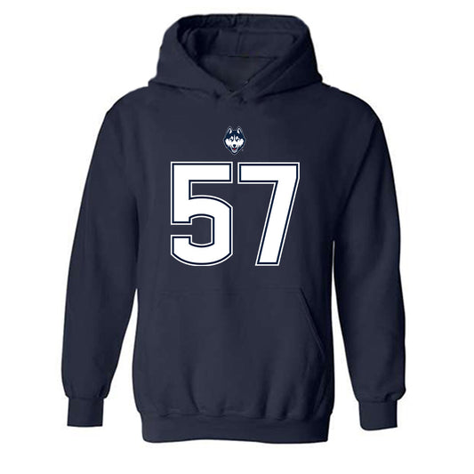 UConn - NCAA Football : Ed Entsiwah - Classic Shersey Hooded Sweatshirt-0