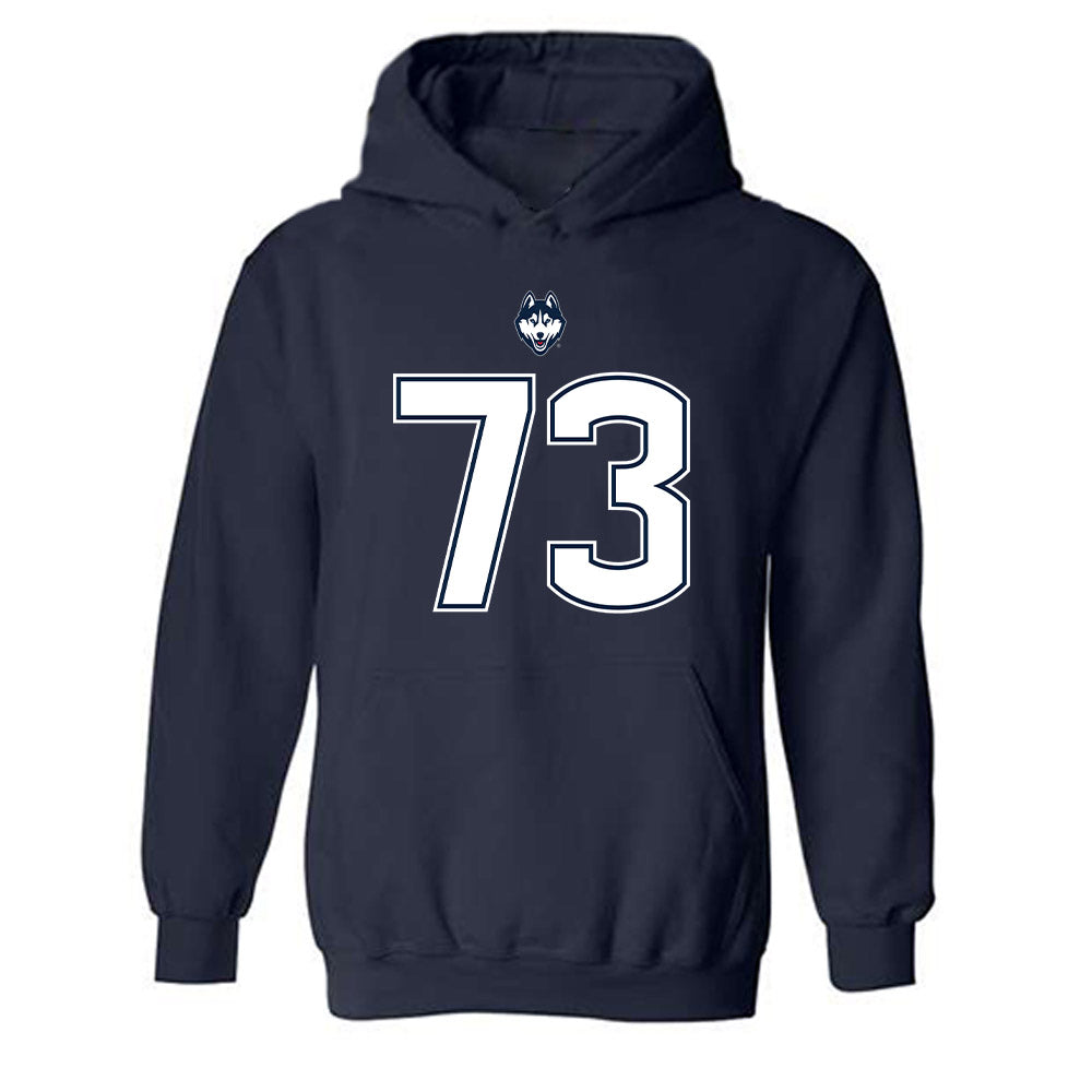 UConn - NCAA Football : Charley Leahy - Classic Shersey Hooded Sweatshirt-0