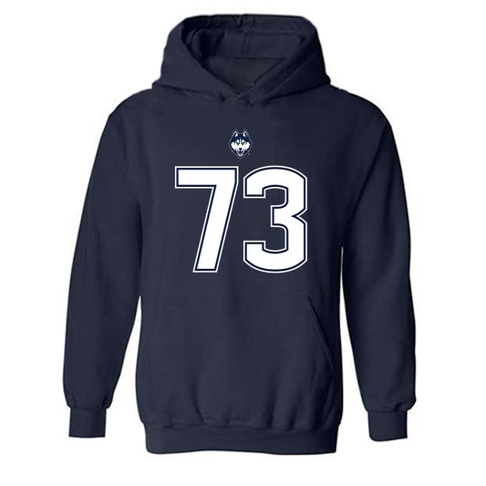 UConn - NCAA Football : Charley Leahy - Classic Shersey Hooded Sweatshirt-0