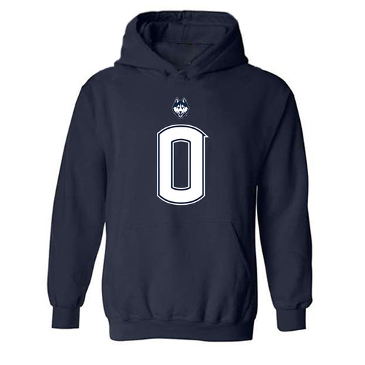 UConn - NCAA Football : Flash Wilson - Classic Shersey Hooded Sweatshirt-0