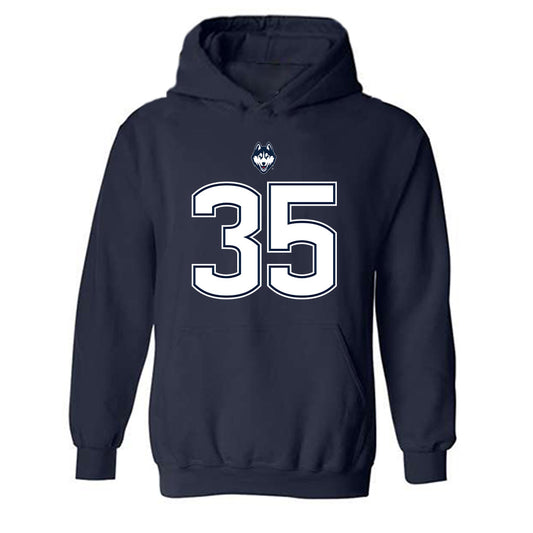 UConn - NCAA Football : Spencer Sullins - Classic Shersey Hooded Sweatshirt-0