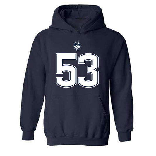 UConn - NCAA Football : Christos Zigoumis - Classic Shersey Hooded Sweatshirt-0